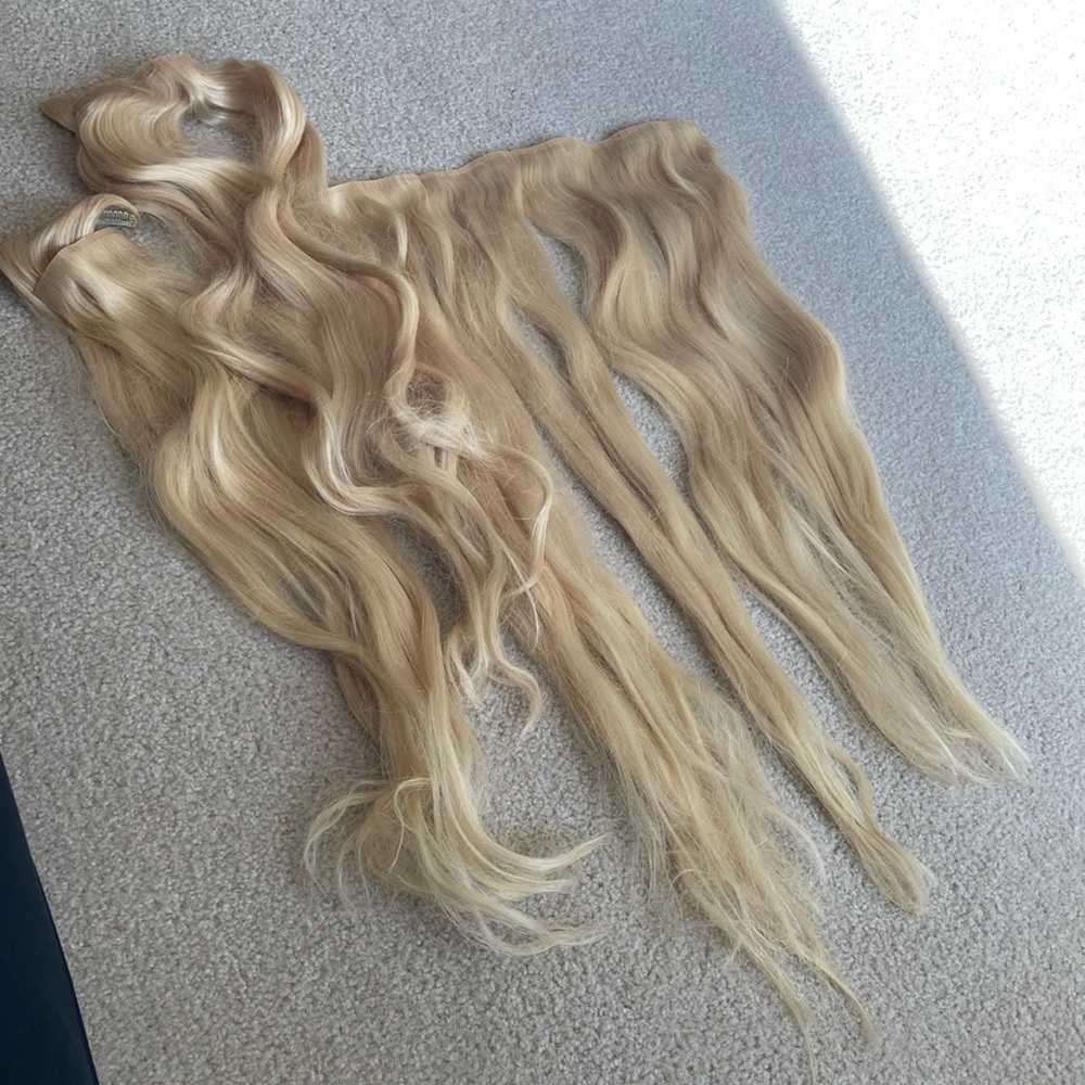 Bellami beach blonde clip in extensions
